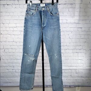 💙 AGOLDE Distressed High-Rise Jeans Size 25 NWOT